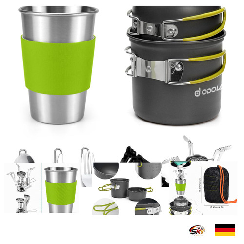 Campingkochset teilig alu - 10-teilig,